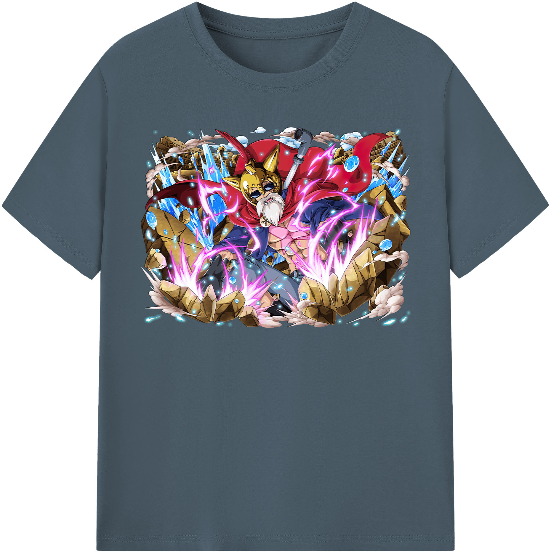 ワンピース モンキー・D・ルフィ ONE PIECE Monkey D. Luffy 綿100％半袖Tシャツ（フロントプリント）